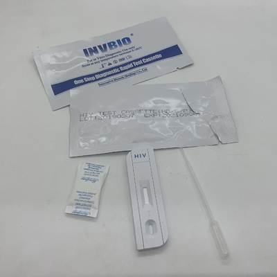 Empacotamento rápido do Oem da infecção do sangue inteiro do anticorpo de Kit Aids do teste da etapa alta da sensibilidade uma/Hiv 1/2