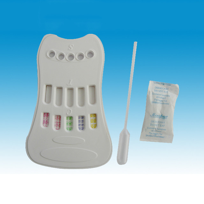 Uma do teste rápido qualitativo do antígeno do anticorpo de IgM da tocha da etapa cromatografia coloidal do ouro no soro humano
