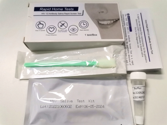 Sensibilidade rápida de Kit At Home 99,28% do teste do Hiv da saliva