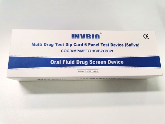 precisão alta oral fluida de teste de droga da saliva do painel 40ng/ml 6