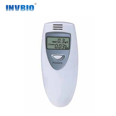 Único verificador Mini Lcd Detector branco do álcool do bafômetro da tela