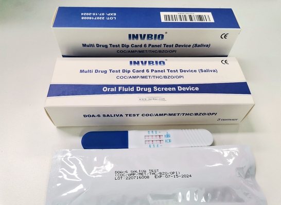 O Fda direto do CE do jogo dos testes de droga da saliva de 6 painéis aprovou