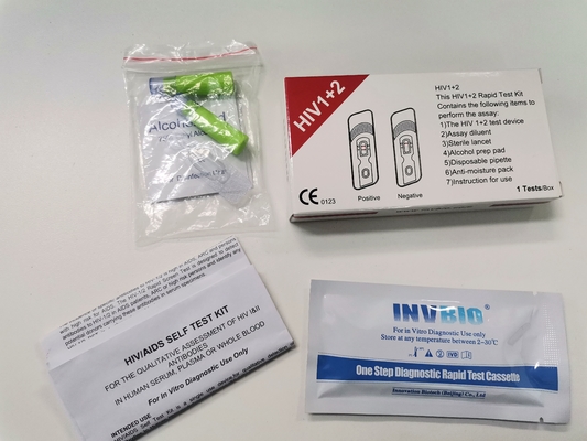 Jogos rápidos livres inteiros do teste do sangue VIH 1/2 99% exato