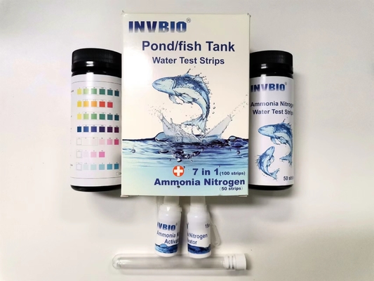 Teste Kit Aquarium Pond Fish Tank 7 da qualidade de água potável 1 nas tiras 100/Pack