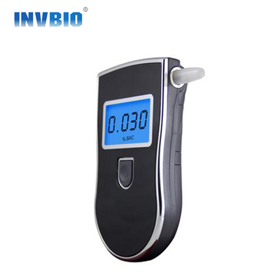 Verificador portátil exato do álcool da polícia do bafômetro do LCD do luminoso azul