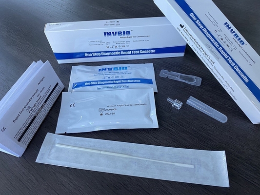 Do teste nasal rápido do antígeno do cotonete de SARS-CoV-2 lista comum da UE de Kit Card Rtk em casa