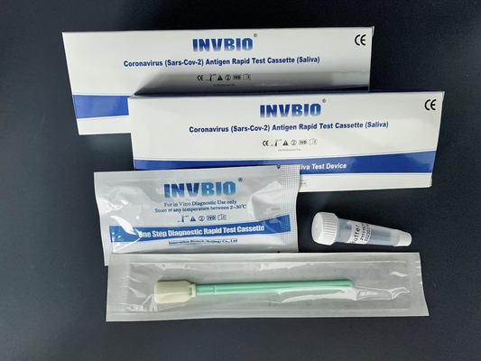 Detecção qualitativa da caixa do teste 5pcs/de Rtk da saliva de Coronavirus da precisão de INVBIO
