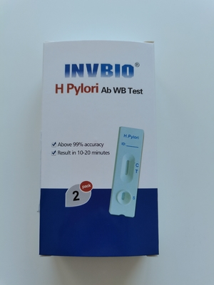 Dos piloros sensíveis do hospital H de 100% cartão rápido do sangue inteiro do teste do Ab para humano