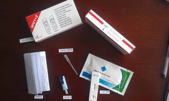 Kit de autoteste de HIV para doenças infecciosas Uso doméstico Alta precisão de sangue total