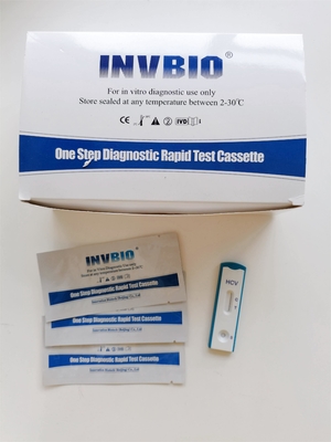 O CE marcou do anticorpo rápido da hepatite C dos jogos HCV do teste da doença infecciosa o ouro coloidal