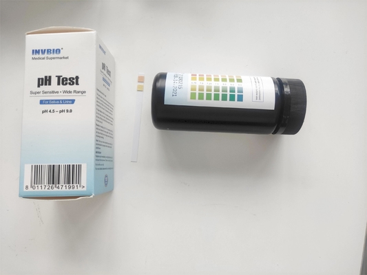 O indicador de pH da urina da saliva descasca 4,5 – 9,0 100 para o pH do corpo