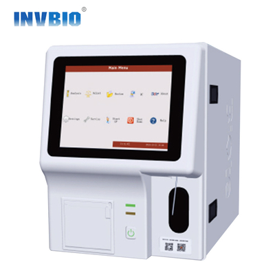 O analisador de 3 partes RBC WBC HGB e WBC da hematologia do sinal de adição INVBIO716 automatizou inteiramente TFT LCD