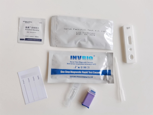 Testes nivelados do jogo 2 do teste do Ferritin rápido rápido da gaveta do teste do ensaio da imunofluorescência/caixa
