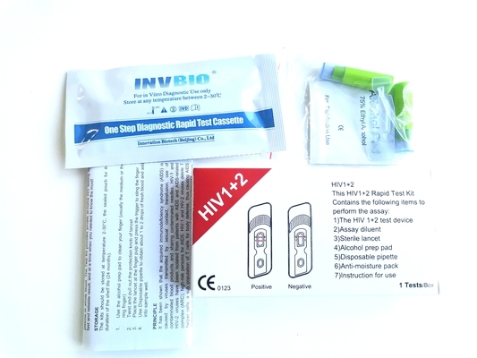 Teste rápido Kit In Whole Blood da casa do Hiv do reagente médico 25pcs/Box