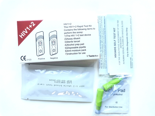 teste rápido do Hiv dos msds da caixa 40pcs em casa para humano