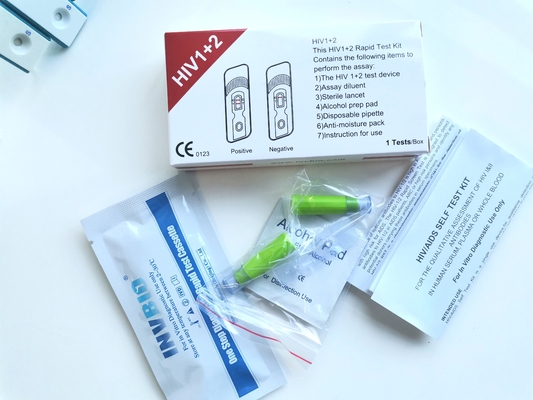 A infecção rápida diagnóstica dos jogos do teste do Hiv 25pcs/Box do auto detecta anticorpos no sangue