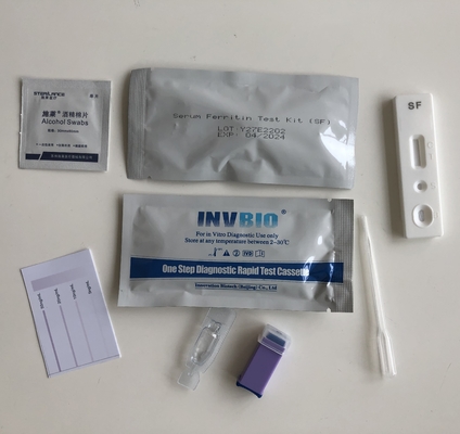 Teste de teste Kit Serum Ferritin Levels Rapid da anemia do auto do Ce de Invbio em casa
