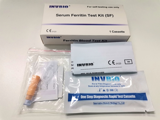Análise de sangue quantitativa rápida do Ferritin com CE em casa