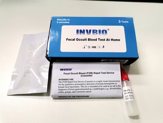 Análise de sangue oculto 4.0mm fecal rápida Kit Home Testing da precisão alta