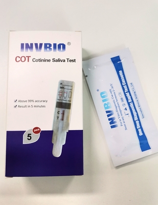 1 teste Kit Nicotine/Cotinine/cartão do abuso de drogas do painel do mergulho saliva do cigarro