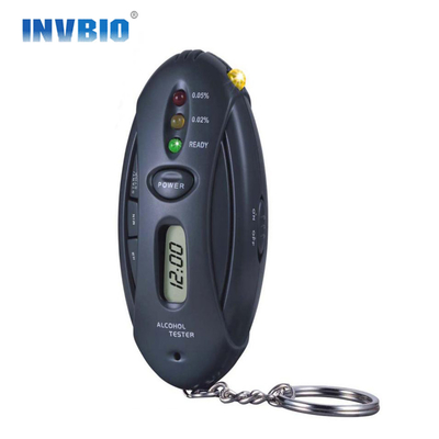 Lâmpadas LED pretas mostram analisador de álcool Tester com cronômetro resposta rápida para a segurança de condução