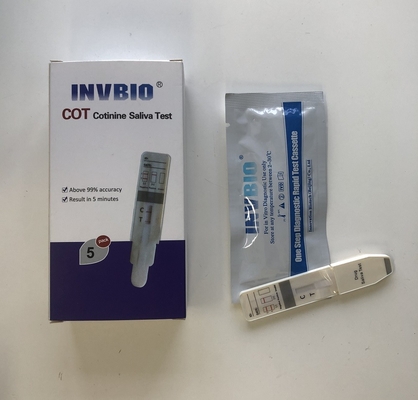 Teste de exame fluido oral do teste rápido da saliva do BERÇO de Cotinine com precisão de 99%