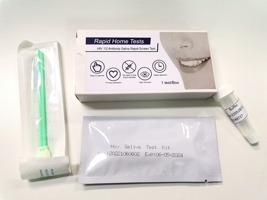 Em jogos rápidos do teste do Hiv da casa 1/2, teste Kit High Sensitive da saliva do antígeno