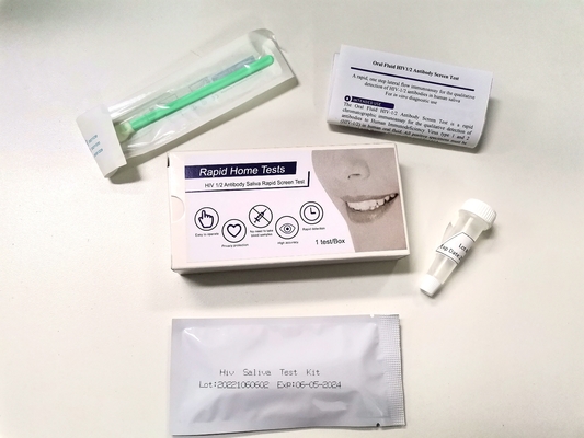 O fluxo vertical rápido ajuda a um teste 2 Kit At Home do Hiv 1 da etapa