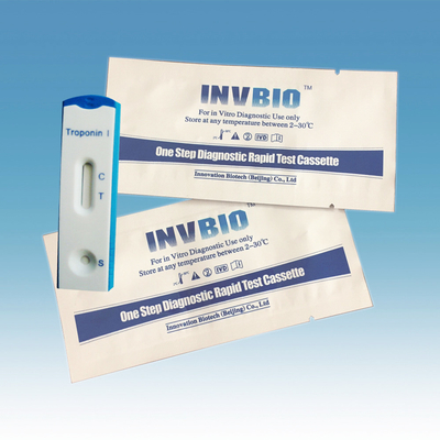 Troponin cardíaco do MI Ctni do enfarte do miocárdio 1.0ng/Ml mim teste rápido Kit Invbio