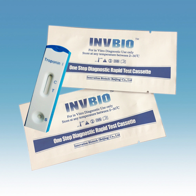 Troponin cardíaco do MI Ctni do enfarte do miocárdio 1.0ng/Ml mim teste rápido Kit Invbio