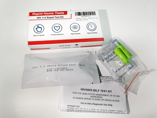 Tipo - 1 tipo - 2 99,5% jogos rápidos 25pcs do teste do Hiv da especificidade pela caixa