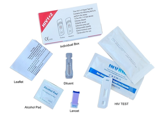 A picada rápida do dedo determina a análise de sangue rápida Kit Ce Iso Certificate do Hiv do STD