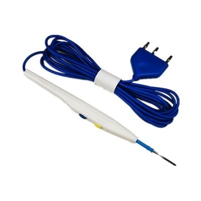 Lápis elétrico descartável da faca de três tomadas do elétrodo de alta frequência do instrumento cirúrgico