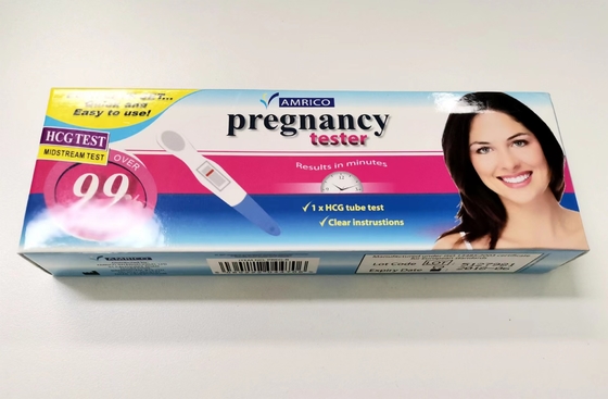 Teste de gravidez adiantado Kit High Sensitivity Home Test do Midstream de Hcg da gravidez