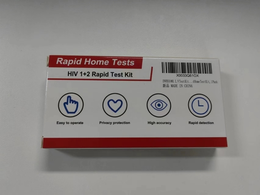 Uma detecção de Kit Convenient Whole Blood Quick do teste do Hiv 1 e 2 do diagnóstico do auto da etapa