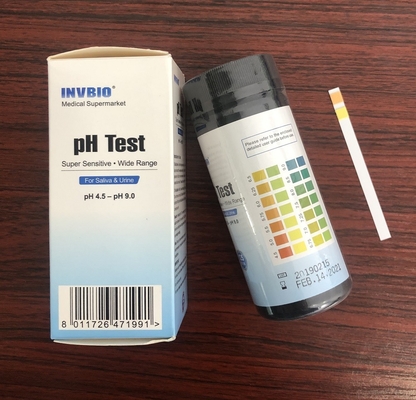Tiras de teste 4,5 9,0 do pH da saliva da acidez e da alcalinidade