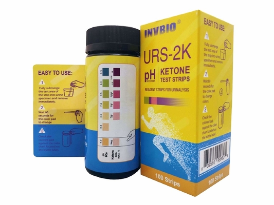 O teste do pH do Keto da urinálise em um Ce Fsc do Fda da tira da urina aprovou