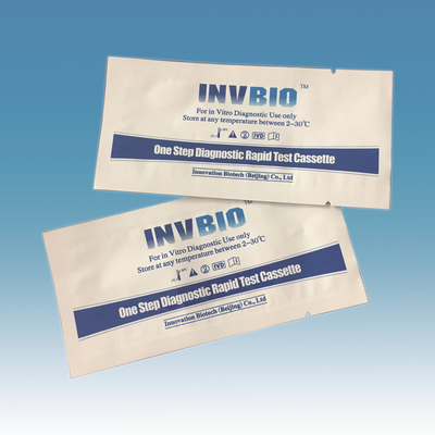 Cartão de teste de antígeno de 98% em um passo para autoteste Influenza A+B Combo