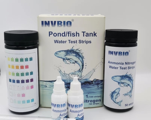 Teste de água de aquário Invbio de alta precisão Listas de amônia nitratos Teste de chumbo do tanque de peixe