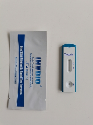Sangue inteiro do teste do Troponin I Ctni/cartões diagnósticos rápidos do soro/Troponin do plasma