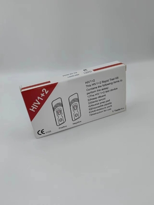 O fluxo vertical rápido ajuda a um teste 2 Kit At Home Quick Detection do Hiv 1 da etapa