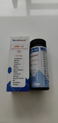 Detecção rápida portátil exata rápida de 14 tiras de teste da urinálise do parâmetro
