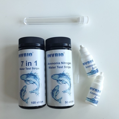 Teste de água de aquário Invbio de alta precisão Listas de amônia nitratos Teste de chumbo do tanque de peixe