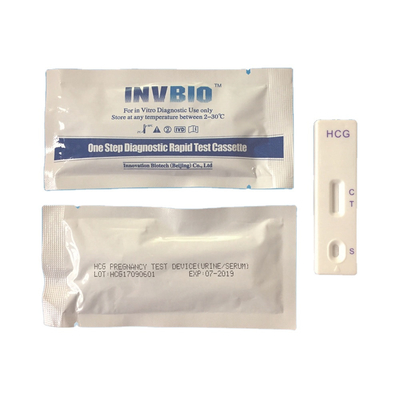 IVD médico Hcg um cartão do teste de gravidez da etapa