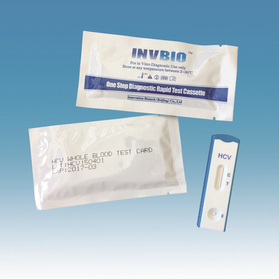 Cartão rápido médico do teste dos jogos de teste de diagnóstico do IVD anti-HCV
