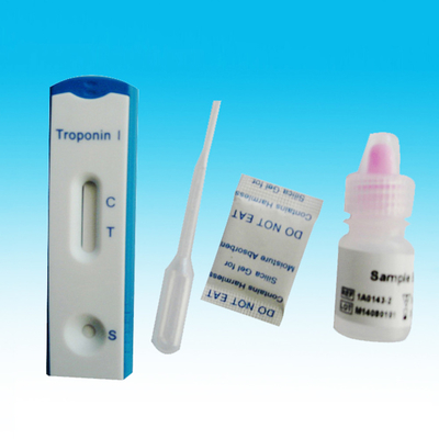 Troponin da gaveta de 3.00mm eu analiso Kit Rapid Test 24 meses de vida útil