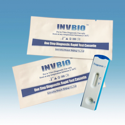 Troponin da gaveta de 3.00mm eu analiso Kit Rapid Test 24 meses de vida útil