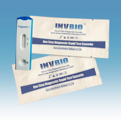 Troponin da gaveta de 3.00mm eu analiso Kit Rapid Test 24 meses de vida útil
