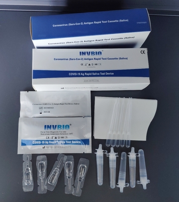 Teste 100% rápido de Covid 19 da especificidade Kit Saliva Spit Test Card