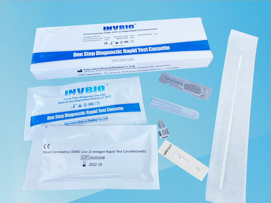 Do teste nasal rápido do antígeno do cotonete de SARS-CoV-2 lista comum da UE de Kit Card Rtk em casa